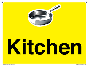 Kitchen Dementia Sign Yellow
